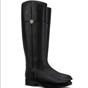 Tory Burch Women’s Jolie Riding Boots (9, black)